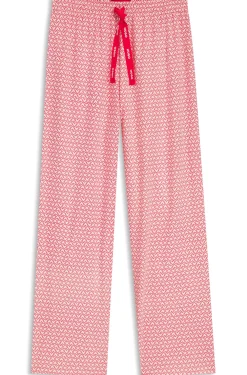 Bedruckte Pyjama-Hose aus Stretch-Modal und Baumwolle