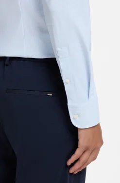 Bedrucktes Slim-Fit Hemd aus funktionalem Stretch-Jersey