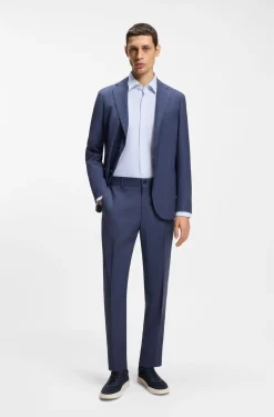 Bedrucktes Slim-Fit Hemd aus funktionalem Stretch-Jersey