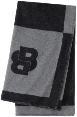 Überwurf aus Woll-Mix mit Double-B-Monogramm