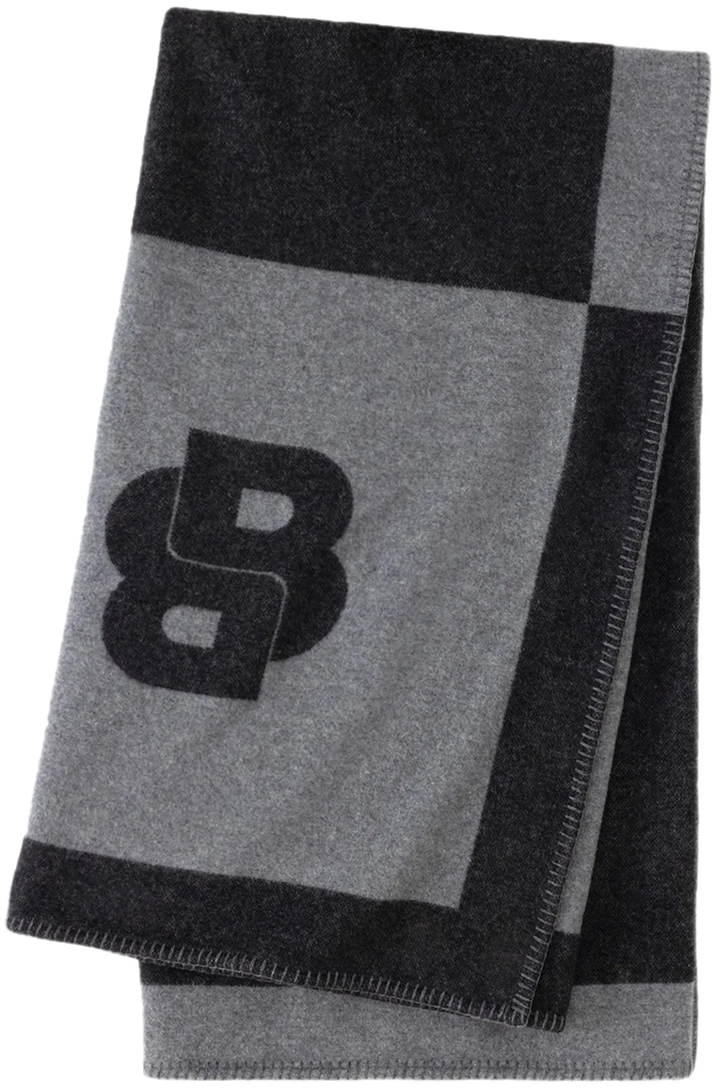 Überwurf aus Woll-Mix mit Double-B-Monogramm