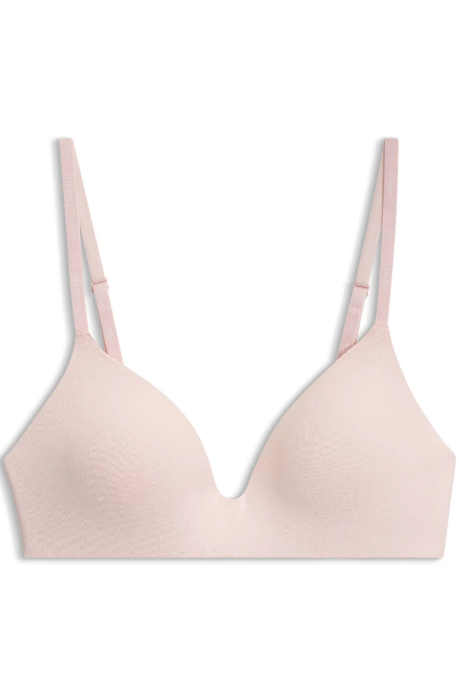 Bügelloses gepolstertes Bralette mit Logo-Band