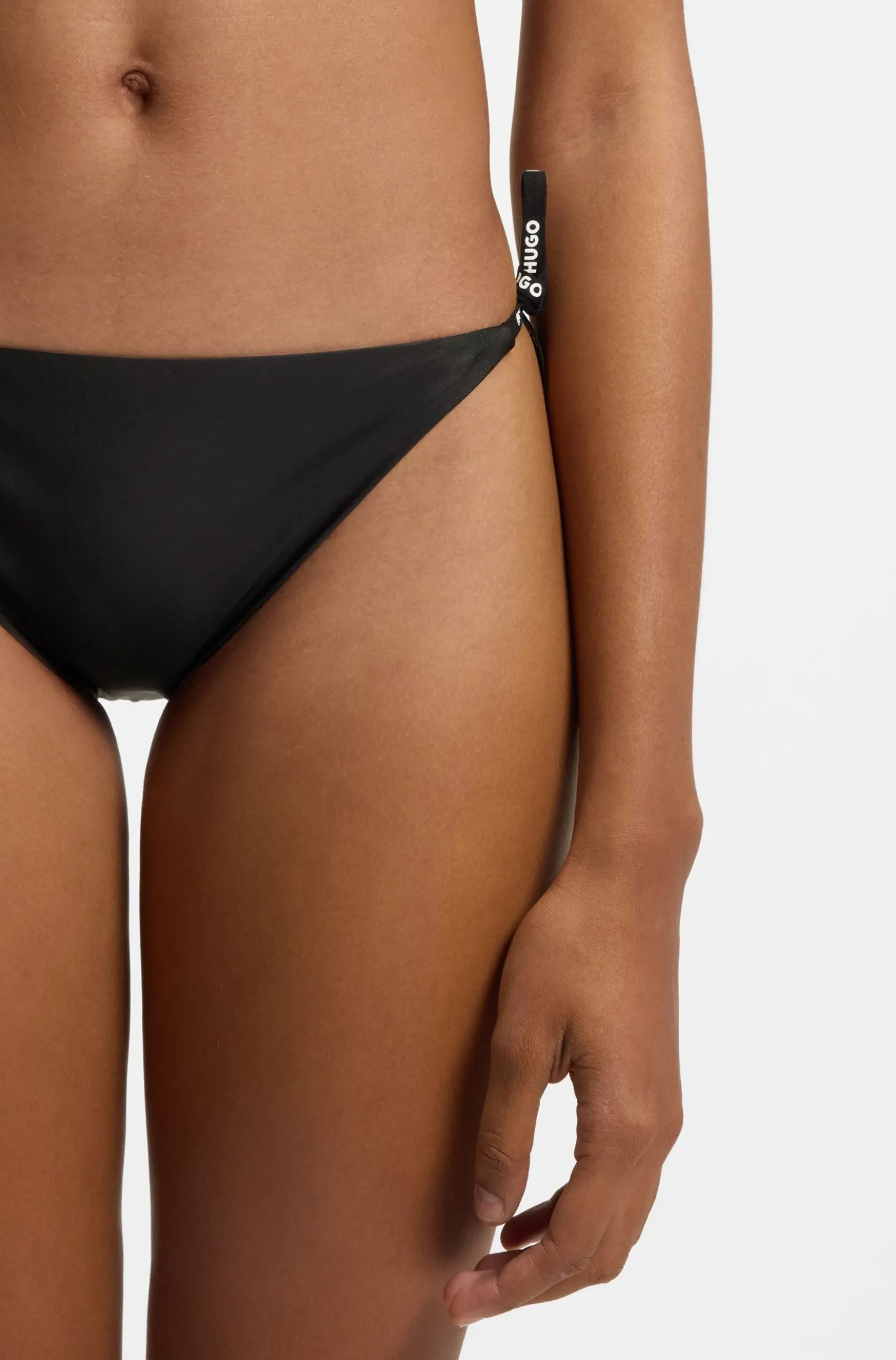 Bikinihose mit Logo-Bändern