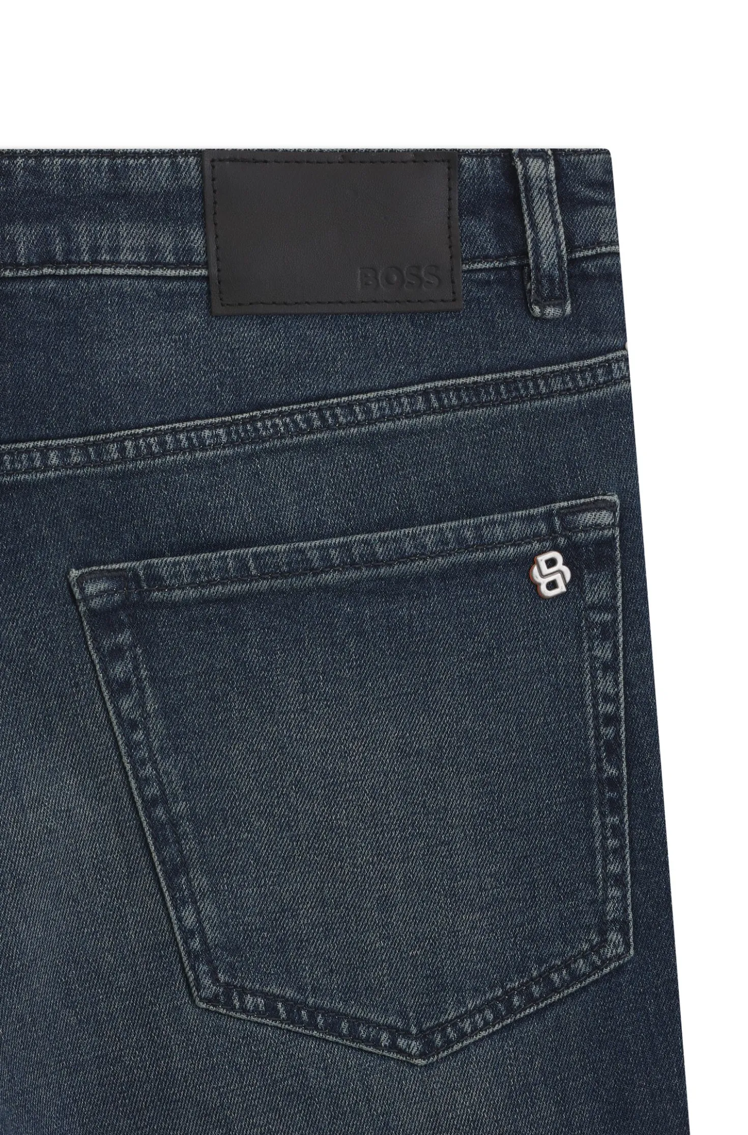 Blaue Maine Regular-Fit Jeans aus bequemem Stretch-Denim
