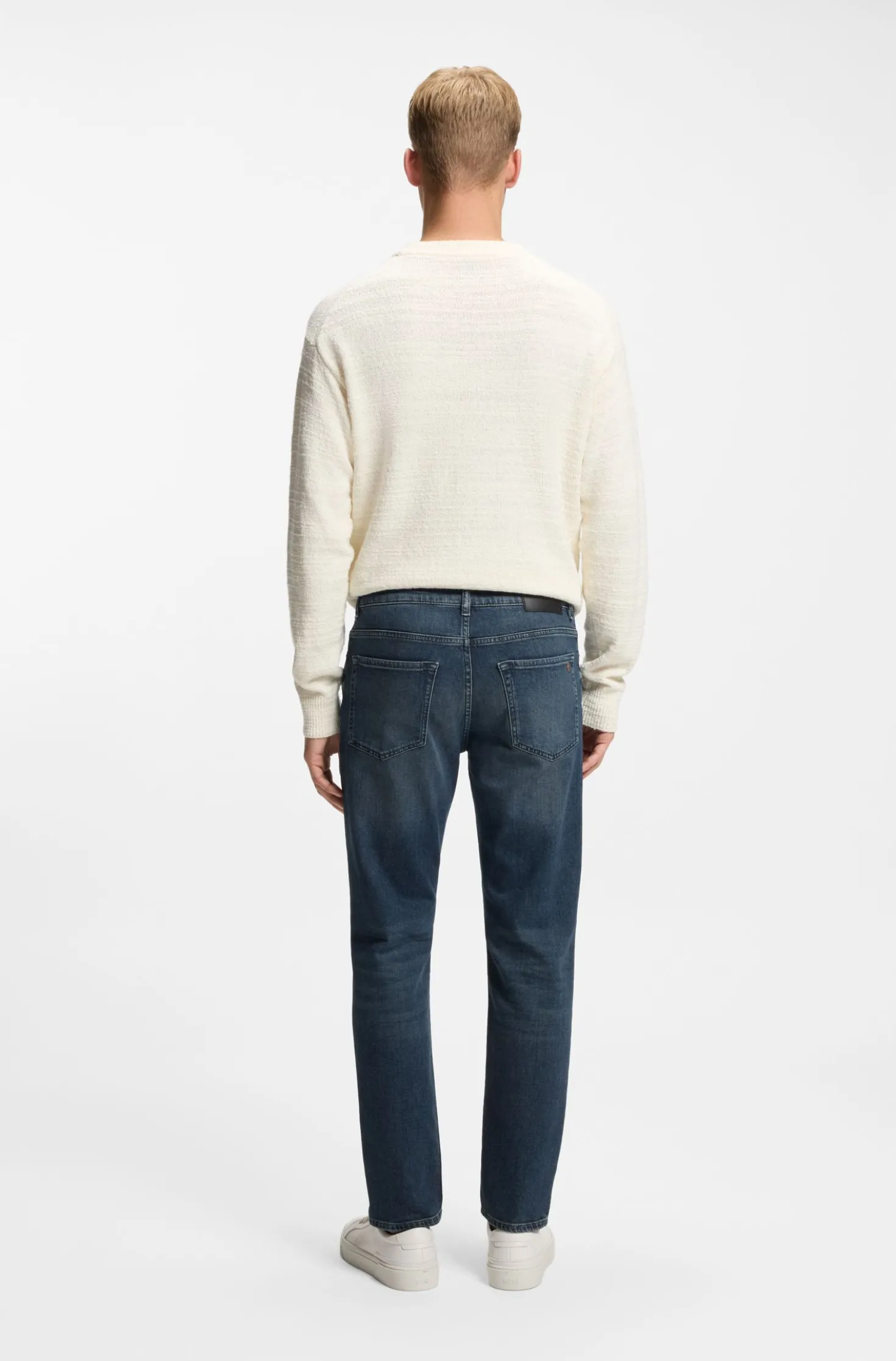 Blaue Maine Regular-Fit Jeans aus bequemem Stretch-Denim