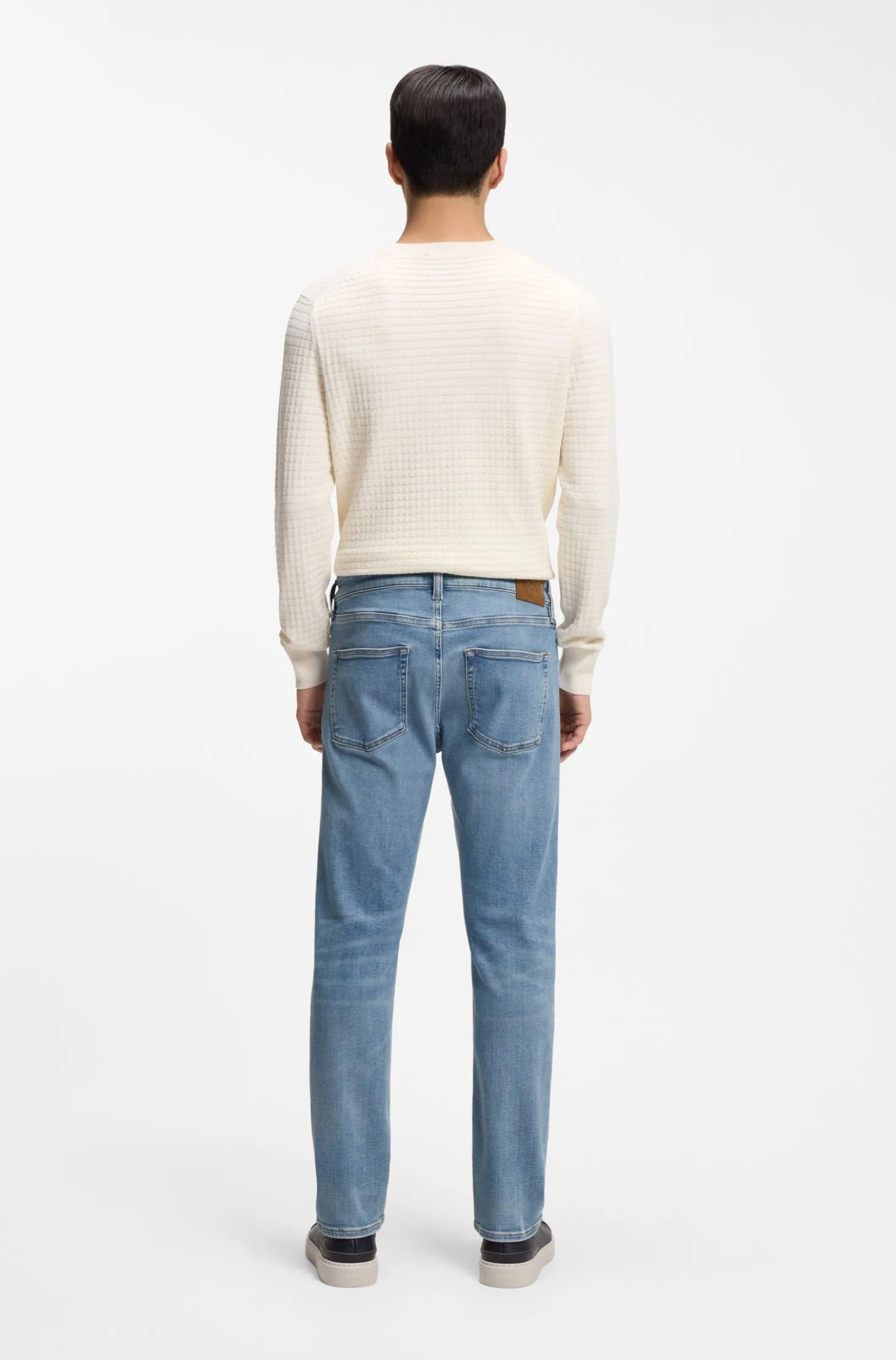 Blaue Slim-Fit Jeans aus Performance-Stretch-Denim