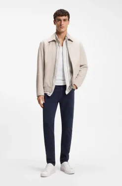 Blouson aus weichem Veloursleder