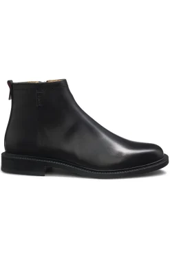 Boots aus Leder mit Logo-Detail