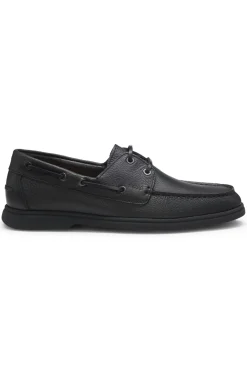 Bootsschuhe aus gewalktem Leder