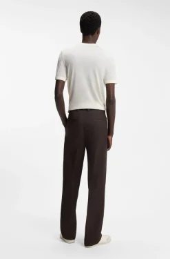 BOSS BY BECKHAM Bundfaltenhose aus Baumwolle