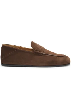 BOSS BY BECKHAM Pennyloafer aus Veloursleder