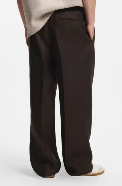 BOSS BY BECKHAM Relaxed-Fit Hose aus Leinen
