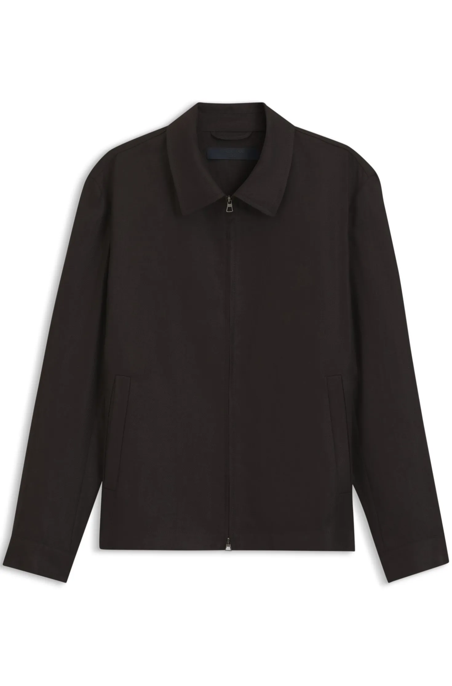BOSS BY BECKHAM Relaxed-Fit Jacke aus Leinen