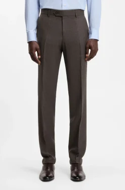 BOSS BY BECKHAM Slim-Fit Anzughose aus Woll-Mix