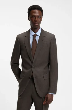 BOSS BY BECKHAM Slim-Fit Sakko aus Woll-Mix