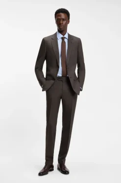 BOSS BY BECKHAM Slim-Fit Sakko aus Woll-Mix
