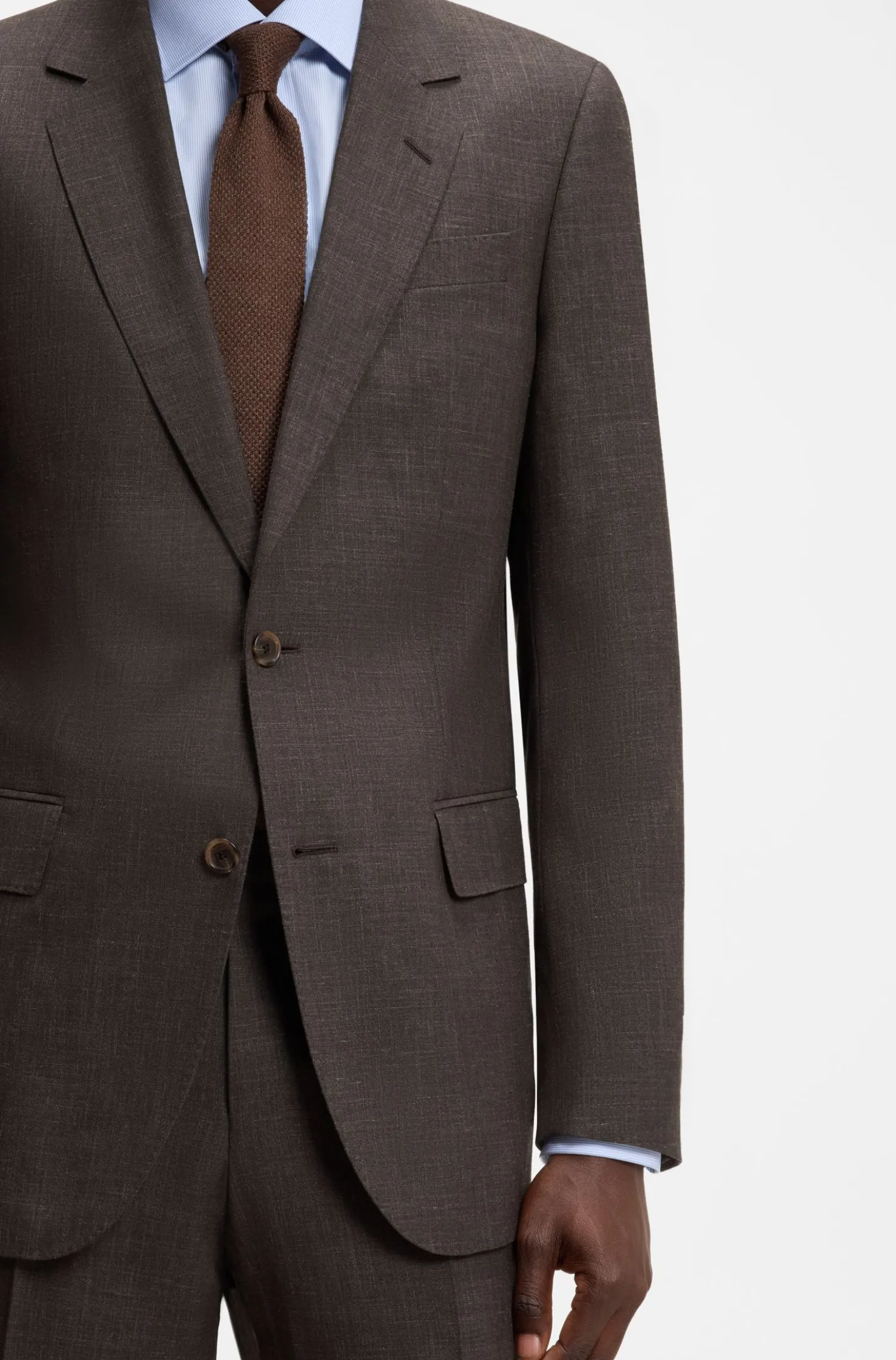 BOSS BY BECKHAM Slim-Fit Sakko aus Woll-Mix
