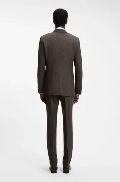BOSS BY BECKHAM Slim-Fit Sakko aus Woll-Mix