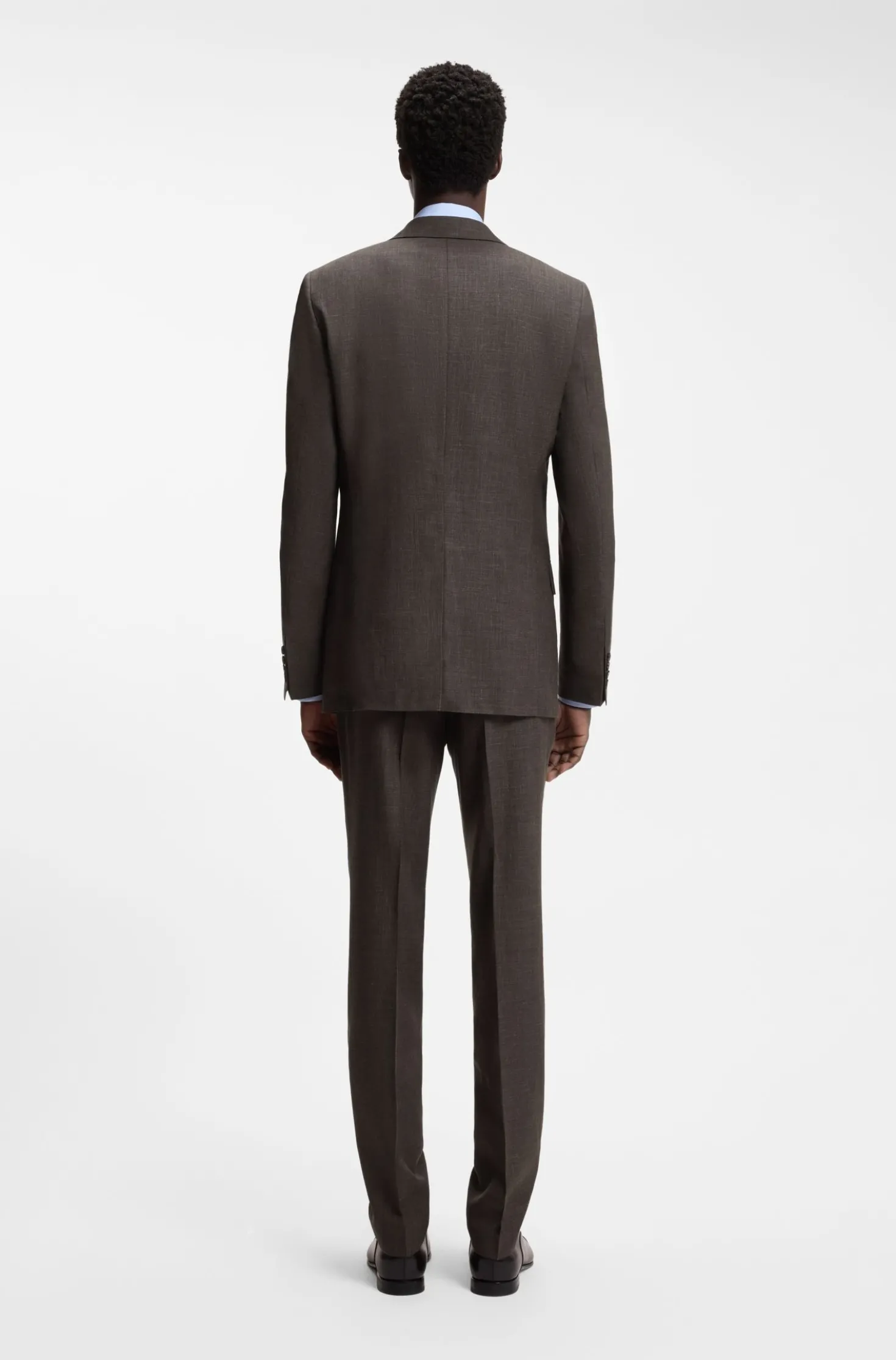 BOSS BY BECKHAM Slim-Fit Sakko aus Woll-Mix