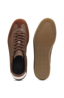 BOSS BY BECKHAM Sneakers aus Leder und Veloursleder