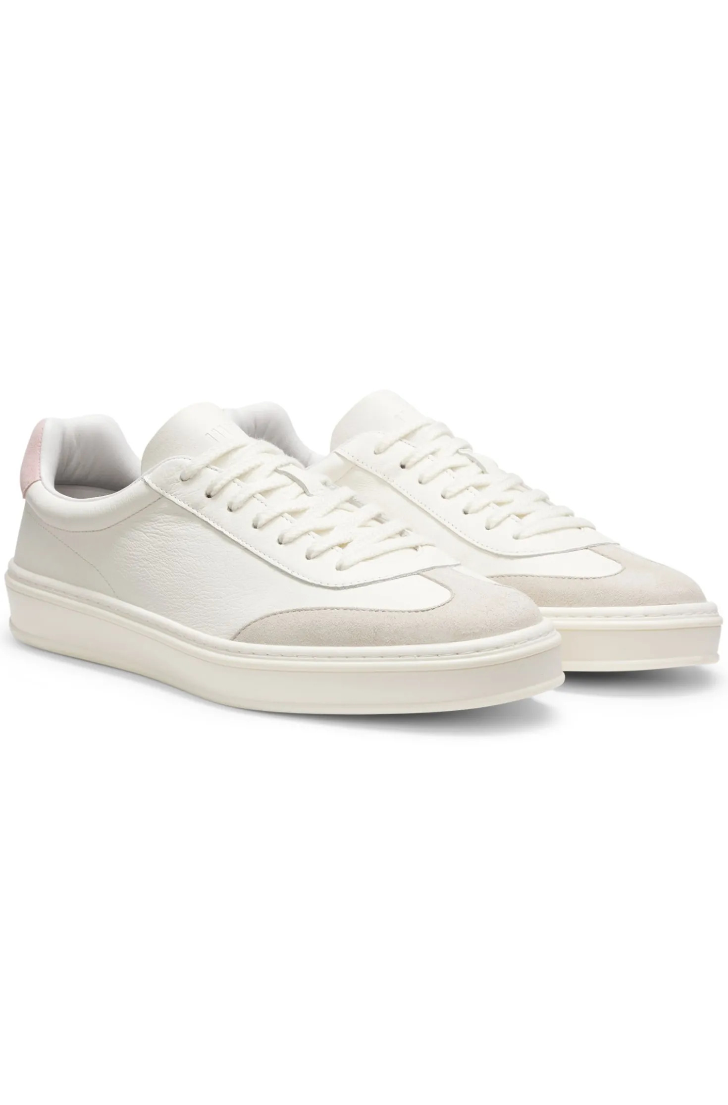 BOSS BY BECKHAM Sneakers aus Leder und Veloursleder
