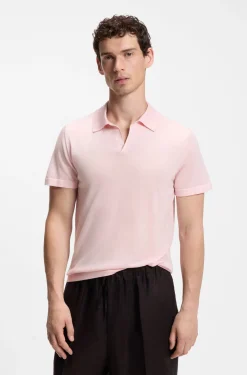 BOSS BY BECKHAM Strick-Polo aus Schurwolle