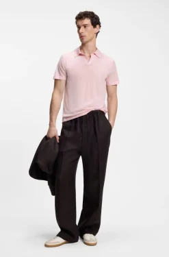 BOSS BY BECKHAM Strick-Polo aus Schurwolle