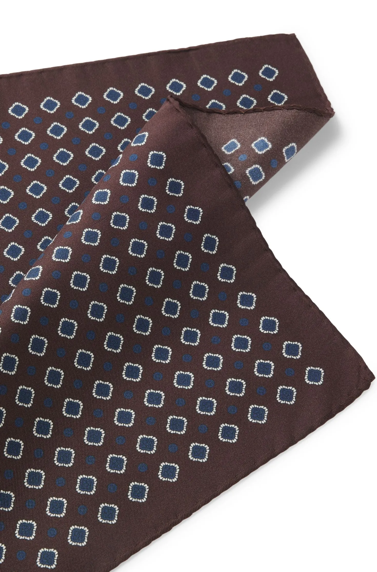 BOSS ONE Einstecktuch aus Seide mit Print-Muster