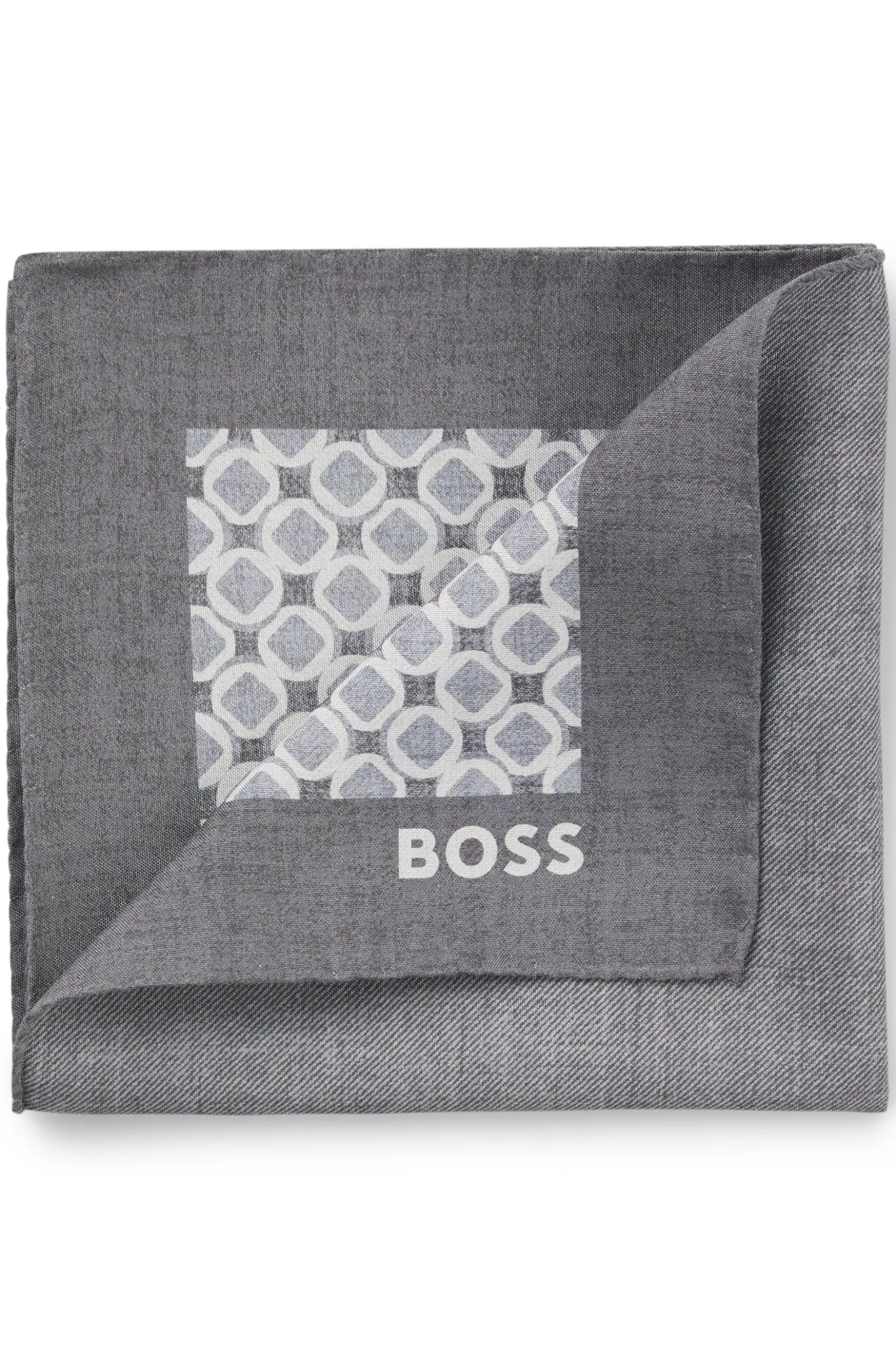 BOSS ONE Einstecktuch aus Seide mit Digitaldruck