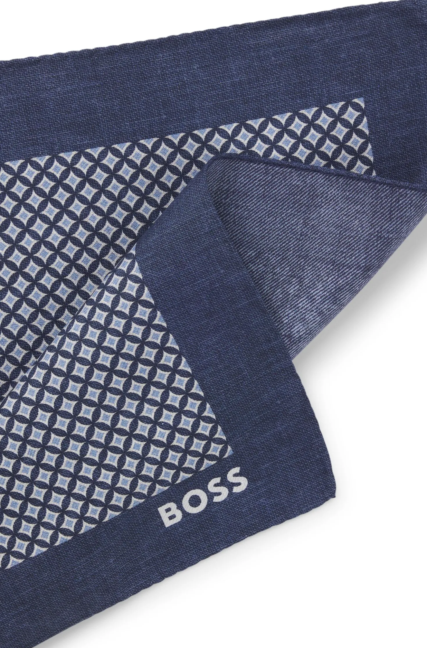 BOSS ONE Einstecktuch aus Seide mit Digitaldruck