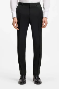BOSS ONE Extra Slim-Fit Hose aus Schurwoll-Serge