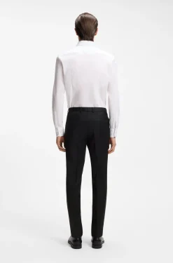 BOSS ONE Extra Slim-Fit Hose aus Schurwoll-Serge