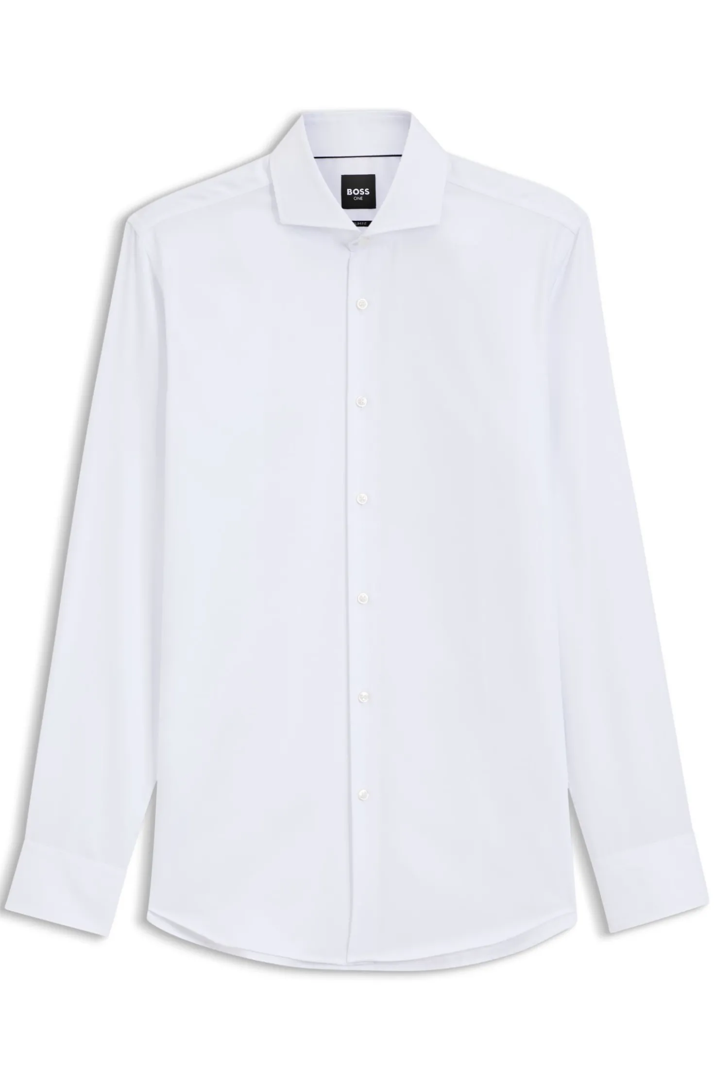 BOSS ONE Slim-Fit Hemd aus knitterfreier Oxford-Baumwolle