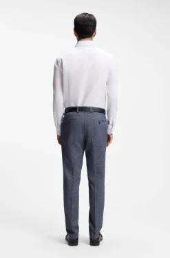 BOSS ONE Slim-Fit Hemd aus knitterfreier Oxford-Baumwolle
