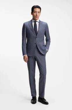 BOSS ONE Slim-Fit Hemd aus knitterfreier Oxford-Baumwolle