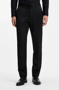 BOSS ONE Slim-Fit Hose aus Schurwoll-Serge