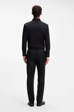 BOSS ONE Slim-Fit Hose aus Schurwoll-Serge
