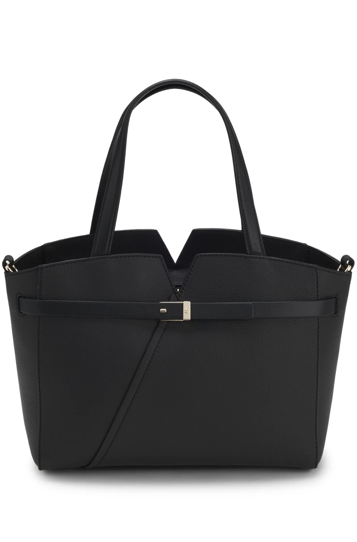 BOSS Revers kleine Tote Bag aus Leder mit Gürtel-Detail