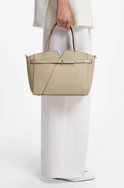 BOSS Revers kleine Tote Bag aus Leder mit Gürtel-Detail