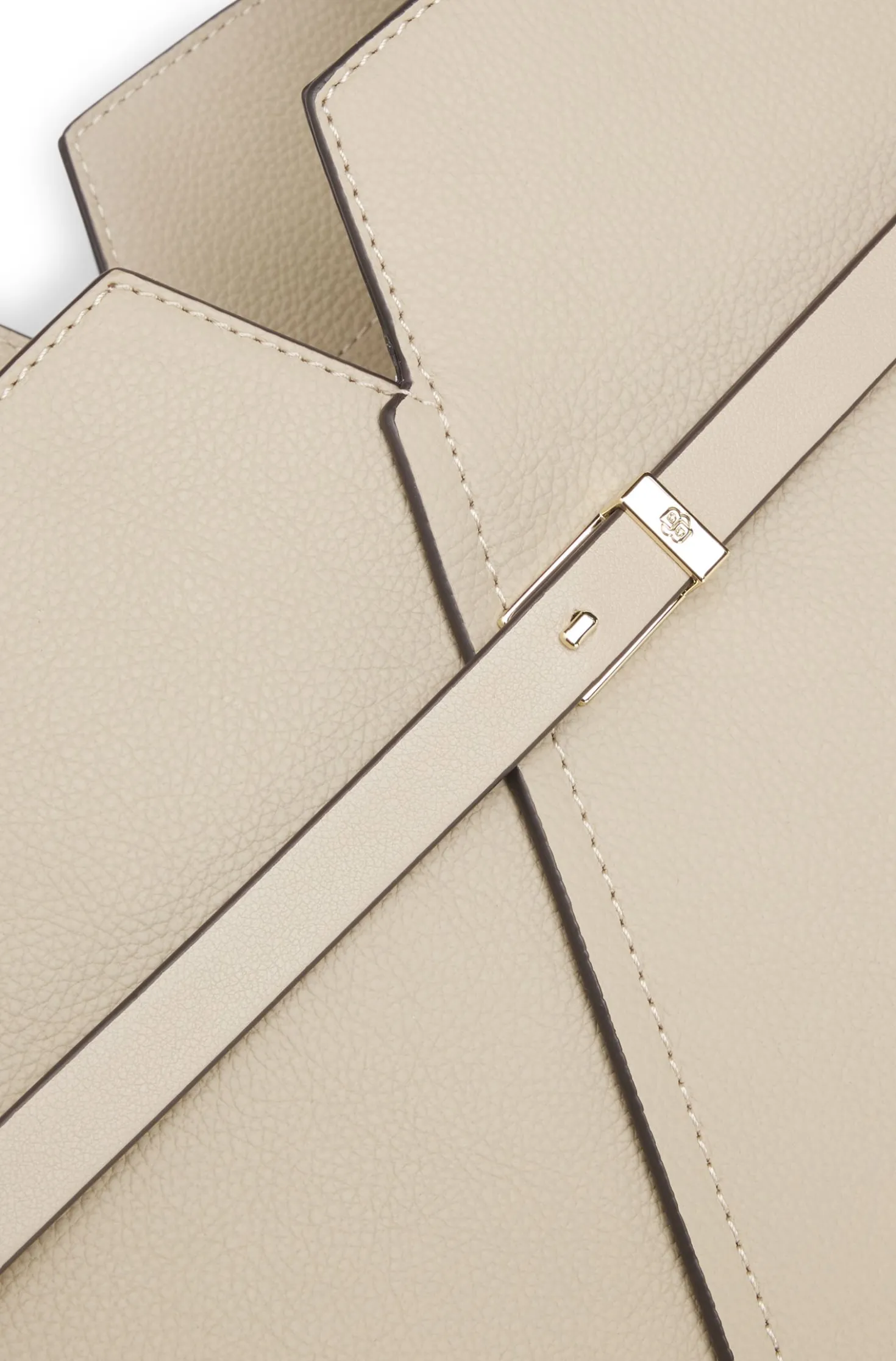 BOSS Revers Tote Bag aus Leder mit Gürtel-Detail