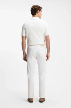 BOSS SELECTED BY SHOHEI OHTANI Jeans aus weißem Denim