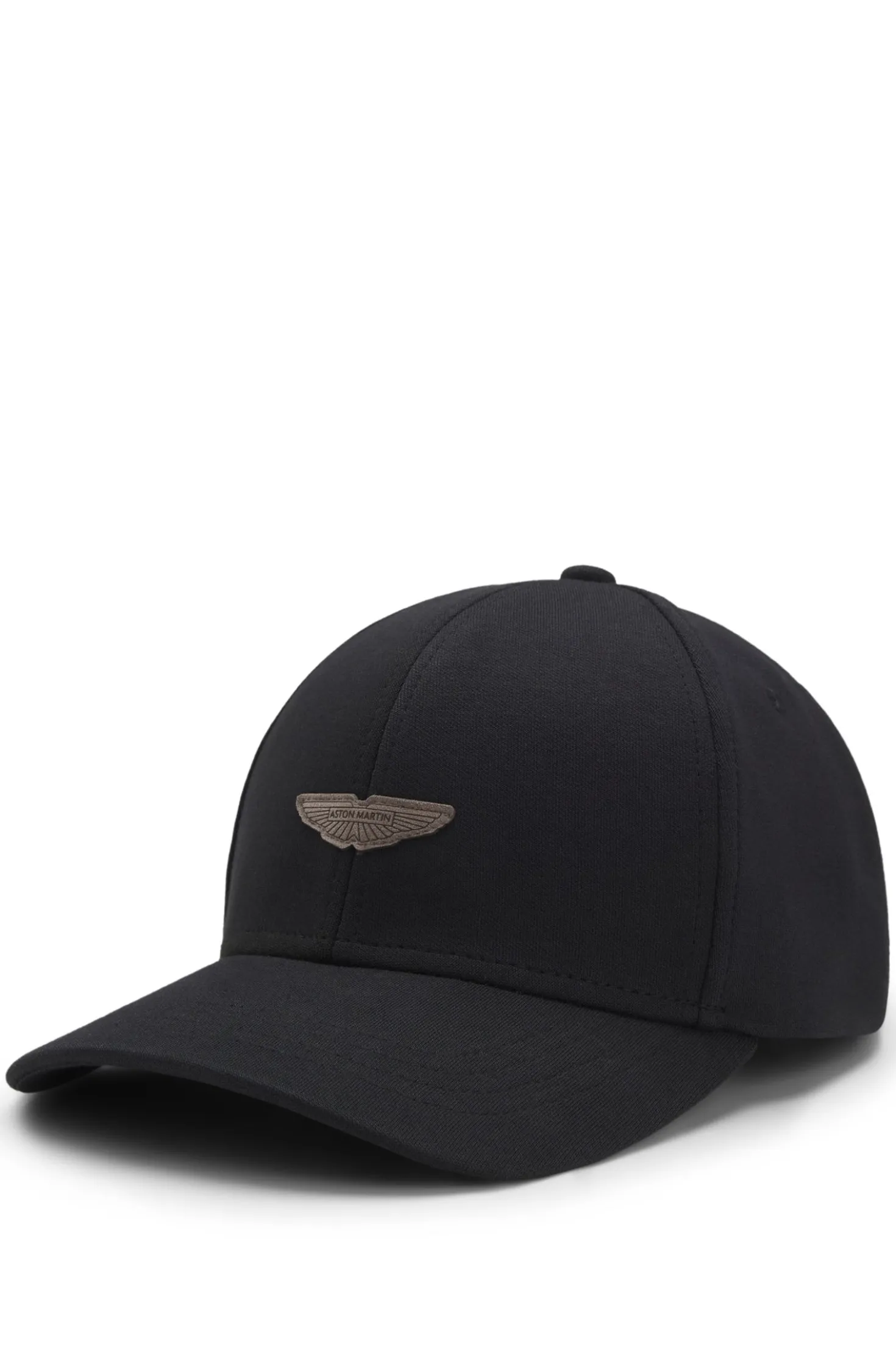 BOSS x ASTON MARTIN Cap mit Flügel-Aufnäher aus Veloursleder