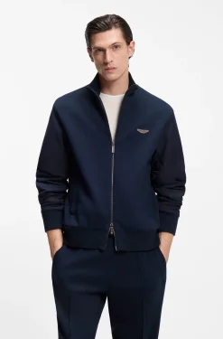 BOSS x ASTON MARTIN Sweatshirt mit Flügel-Detail
