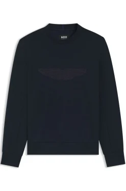 BOSS x ASTON MARTIN Sweatshirt mit Flügel-Detail
