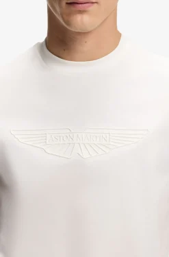 BOSS x ASTON MARTIN T-Shirt aus merzerisierter Baumwolle mit Flügel-Detail