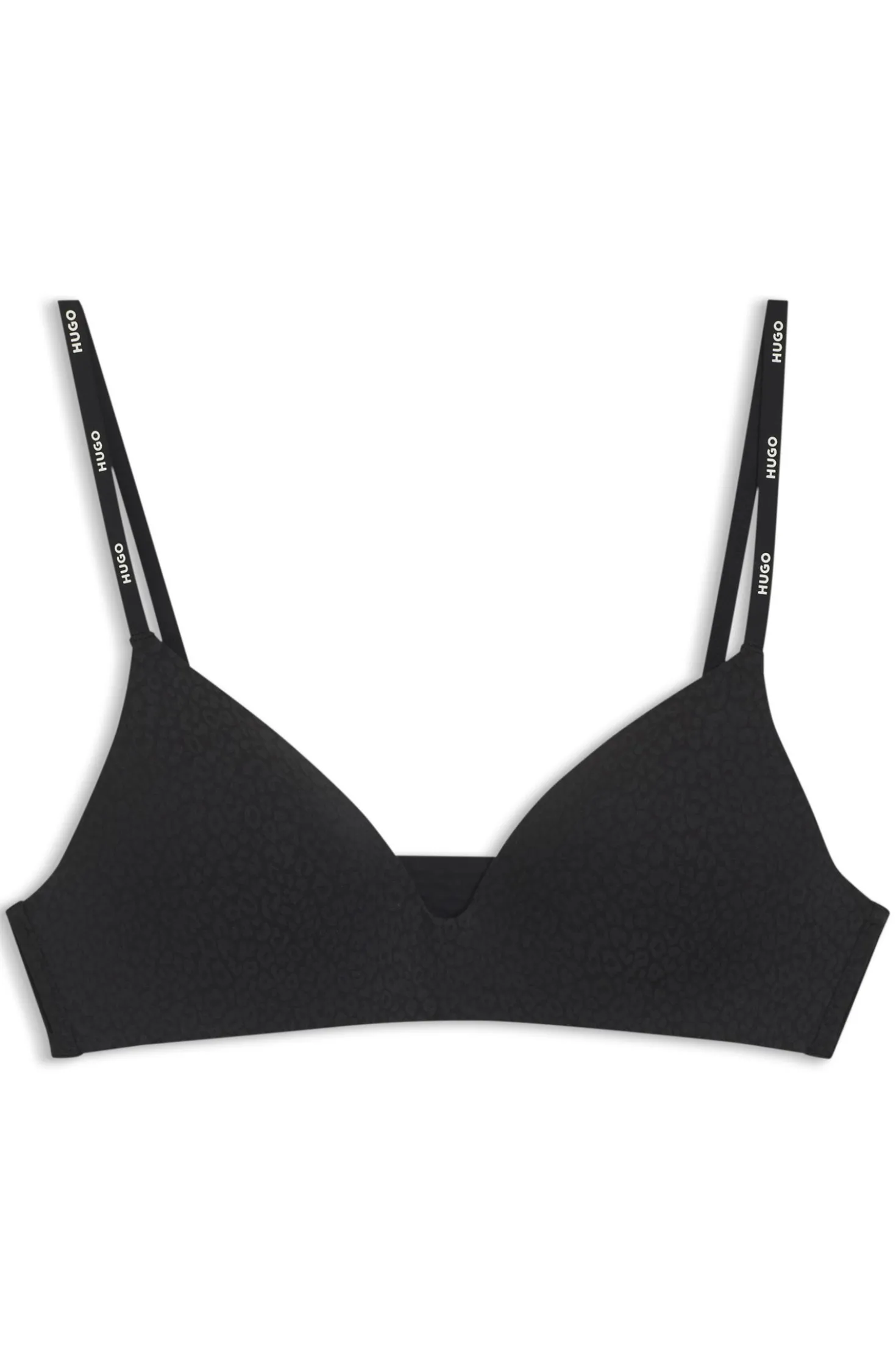 Bralette aus Stretch-Jersey mit Leoparden-Print