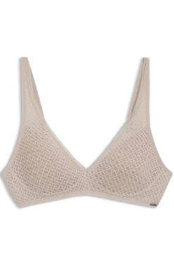 Bralette aus super softer Spitze mit goldener Plakette