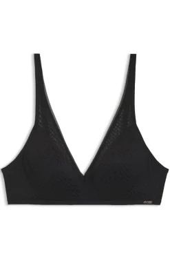 Bralette aus super softer Spitze mit goldener Plakette