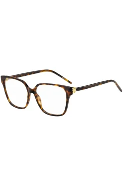 Brillenfassung aus Acetat mit Havanna-Muster und Double-B-Monogramm