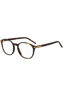 Brillenfassung aus Acetat mit Havanna-Muster und goldfarbenen Metalldetails